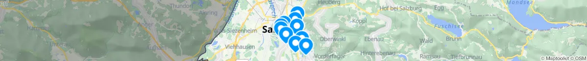 Kartenansicht für Apotheken-Notdienste in der Nähe von Parsch (Salzburg (Stadt), Salzburg)